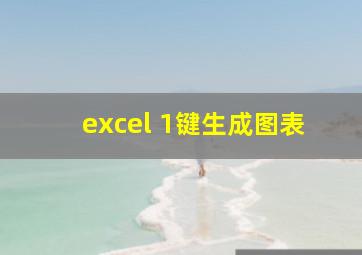 excel 1键生成图表